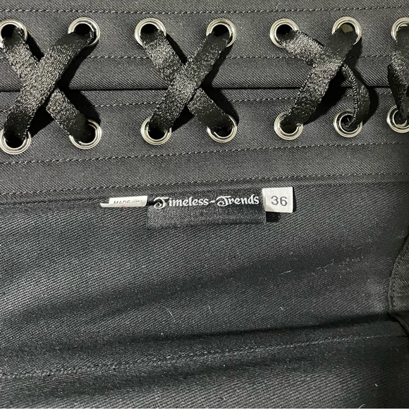 Timeless Trends Gemini Cupped Rib Black Cashmere Corset, Size 36 - Picture 3 of 3